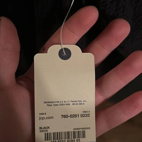 Black St John’s Bay Sherpa Quarter Zip Sweater - Picture 4 of 5